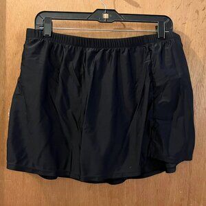 Size 18W - Tempt Me - Black Swim Skirt